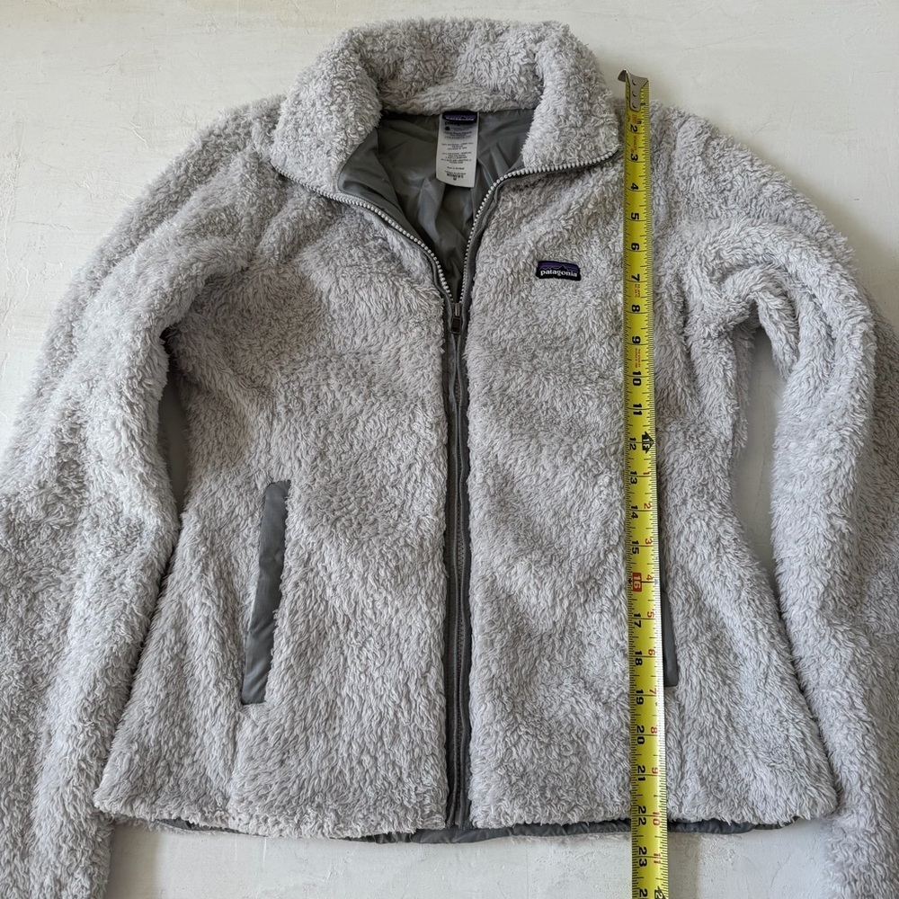 Patagonia Los Gatos Full Zip Jacket Sherpa Gray Fur Fuzzy Sherpa Size M - Picture 10 of 12